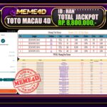 Bukti Jp MEME4D Togel Online 10 Mei 2025