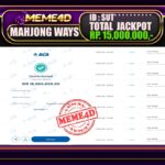 Bukti Jp MEME4D Slot Online 22 Mei 2025