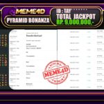 Bukti Jp MEME4D Slot Online 11 Mei 2025