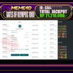 Bukti Jp MEME4D Slot Online 30 Juli 2025