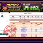 Bukti Jp MEME4D Togel Online 18 November 2025
