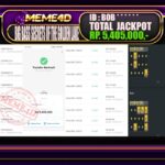 Bukti Jp MEME4D Slot Online 09 April 2026