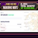 Bukti Jp MEME4D Slot Online 13 Juni 2026