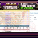 Bukti Jp MEME4D Togel Online 10 Juni 2026