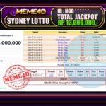 Bukti Jp MEME4D Togel Online 27 Juli 2026